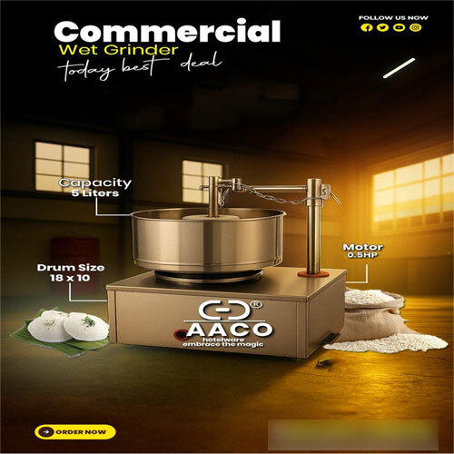 Commercial Wet Grinder - Features: Good Quality