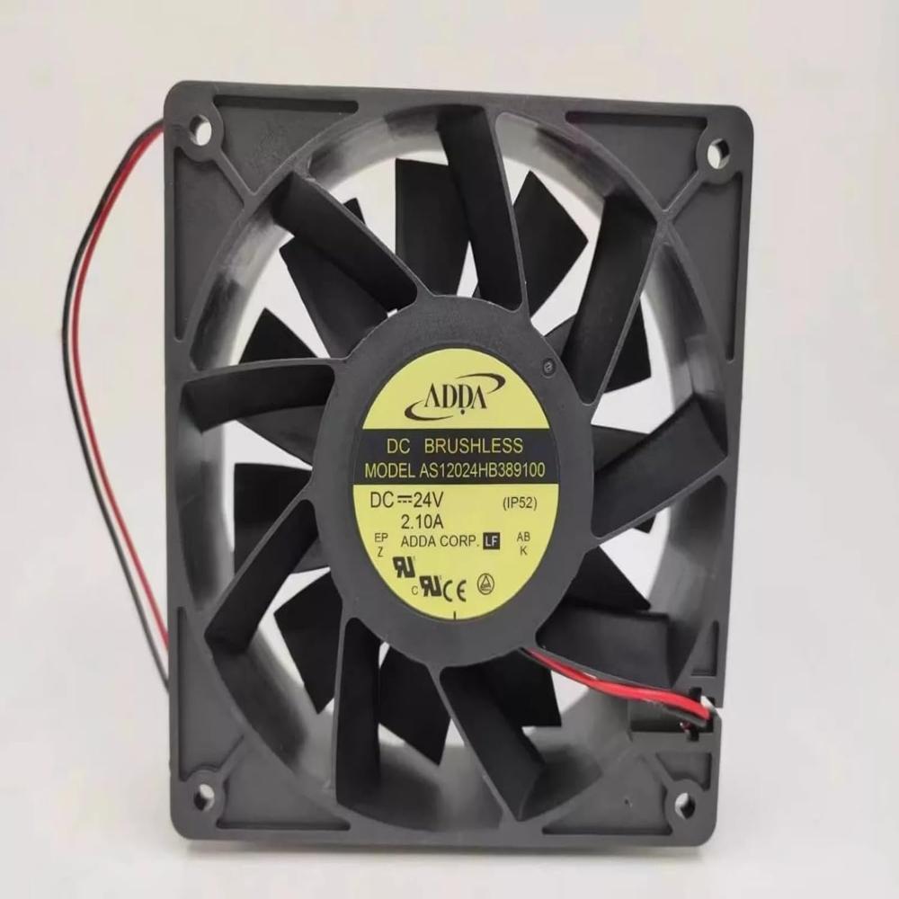 ADDA AS12024HB389100 Axial Fan 24V-2.10A DC Brushless Air Cooling Fan 4000 RPM 120 * 120 * 38mm 2Wire