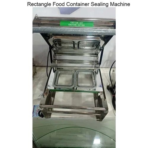 Rectangle Food Container sealing Machie