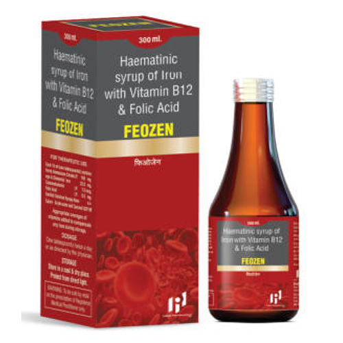 Iron With Vitamin B12 And Folic Acid Syrup - Drug Type: General Medicines