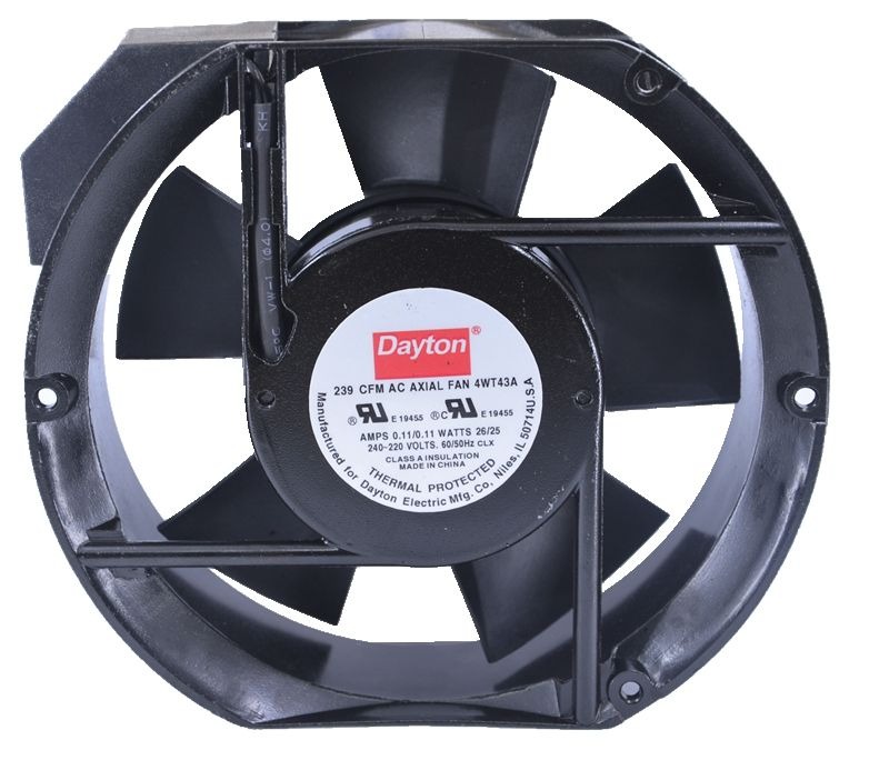 Dayton 239 CFM AC AXIAL FAN 4WT43A 220V 26/25W 17251 Cabinet Cooling Fan