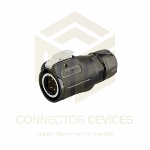 LP16 10A 5Pin Male Plug IP67 Waterproof Power Connector Plastic+Metal Shell Solder Terminal