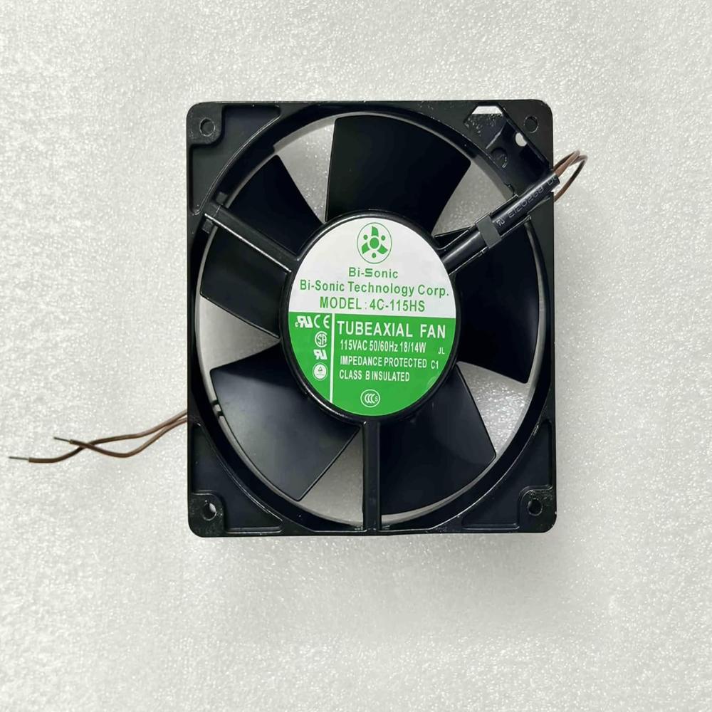 BI-SONIC 4C-115HS AC 115V 18/14W 50/60Hz 120x120x38mm 2-Wire Cooling Fan