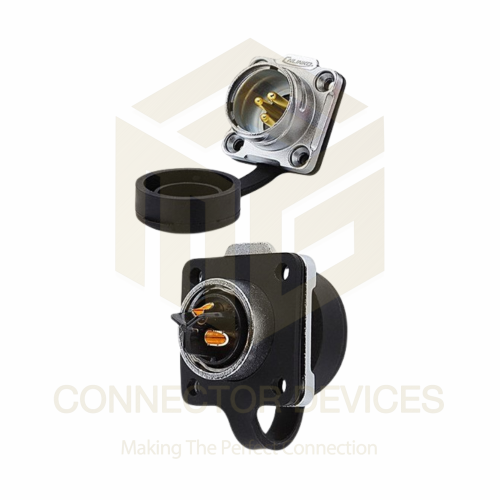 DH20 500V 20A 3Pin Male Socket IP67 Metal Waterproof Power Connector Metal Shell Solder Terminal