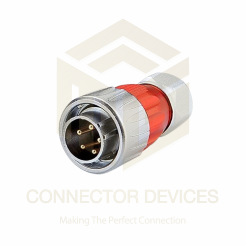 DH-20 Series 500V 10A 5Pin Male Plug IP67 Metal Waterproof Power Connector