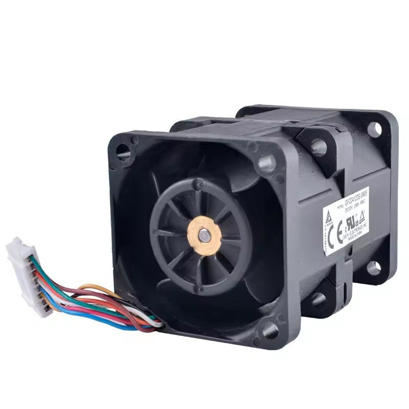 Delta Gfc0412ds-sm06 4cm 40mm Dual Motor Super High Speed Booster Cooling Fan 12v 2.80a For Computer Case Portable Multifunctional - Color: Black