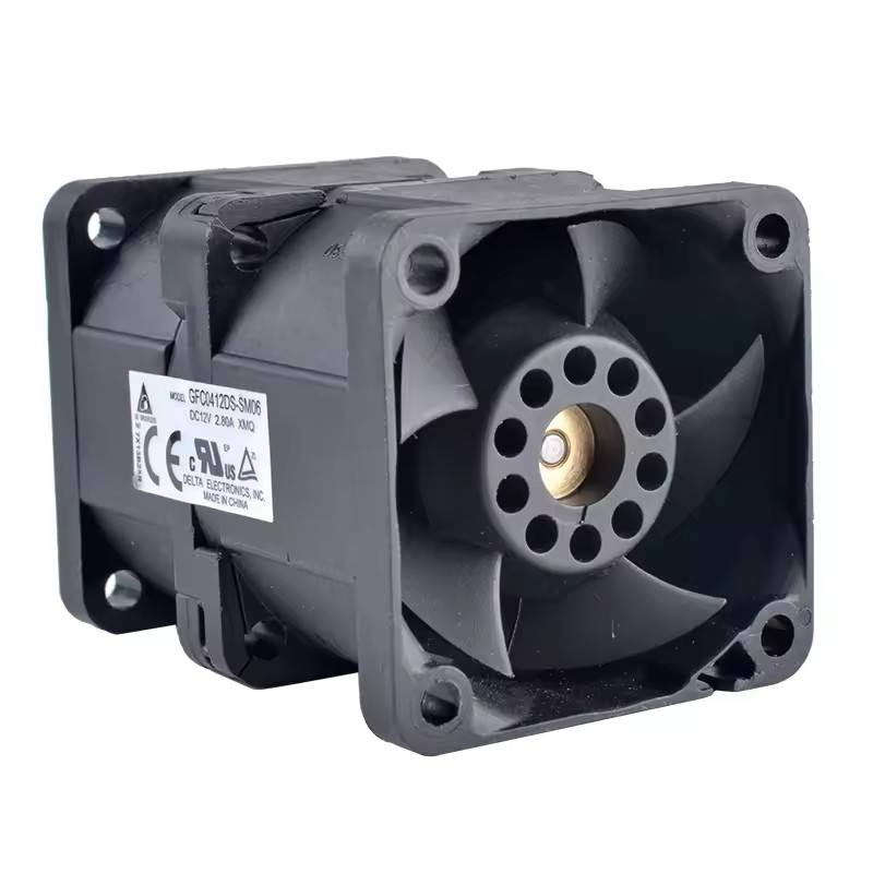Delta Gfc0412ds-sm06 4cm 40mm Dual Motor Super High Speed Booster Cooling Fan 12v 2.80a For Computer Case Portable Multifunctional - Color: Black