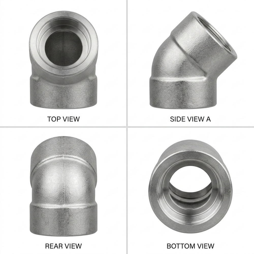Forged 45 Degree Elbow - Features: High Quality