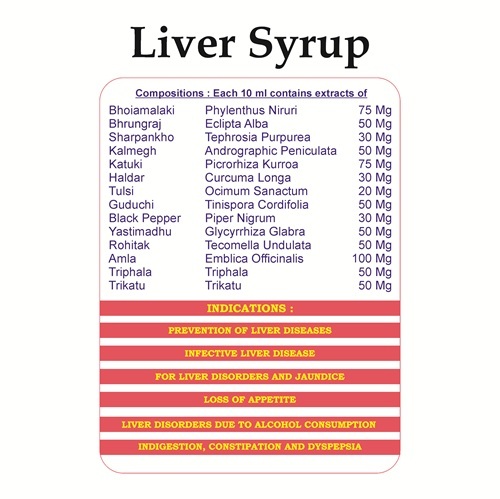 200 Ml Ayurvedic Liver Tonic For Healthy Liver & Digestion, Private Label & Third Party Manufacturing - Physical Form: Syrup