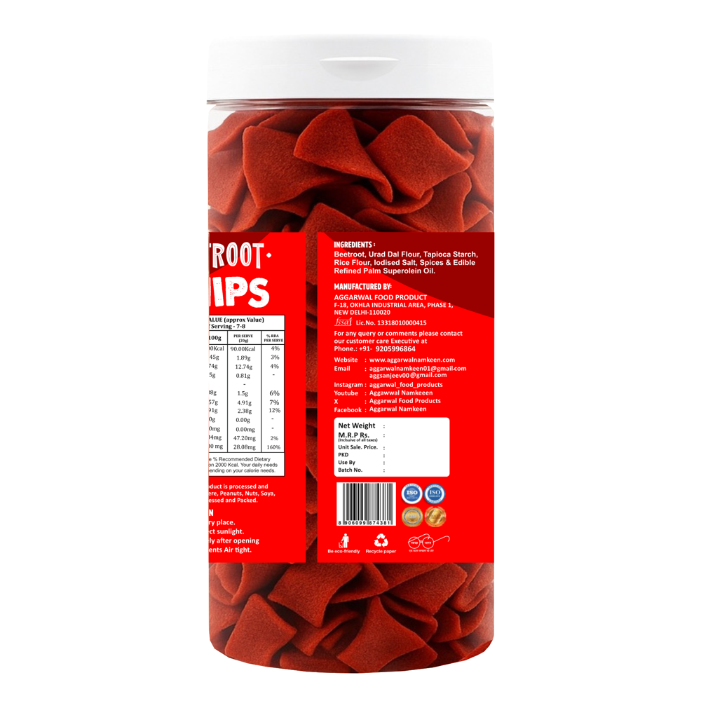 Beetroot Masala Chips