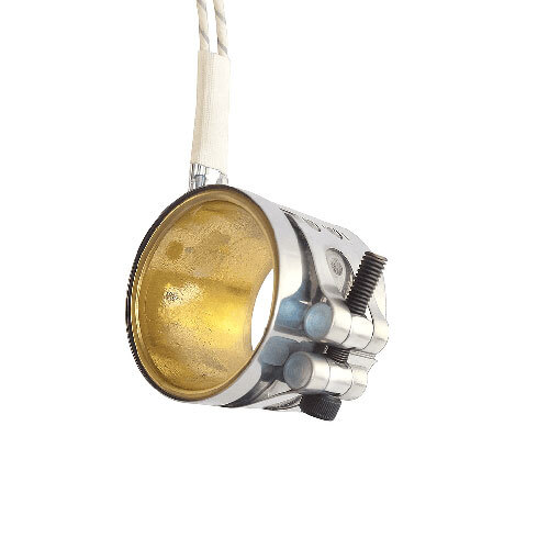 Mica Nozzle Heater - Durable Mica Material, 220-440 Volt, Sleek Silver Finish | Efficient Electric Heating for Industrial Applications