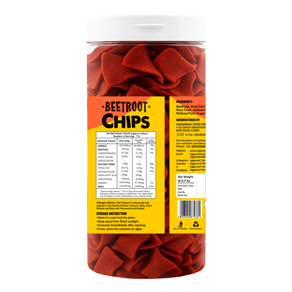 Beetroot Salted Chips - Feature: Tasty Healthy Snacks