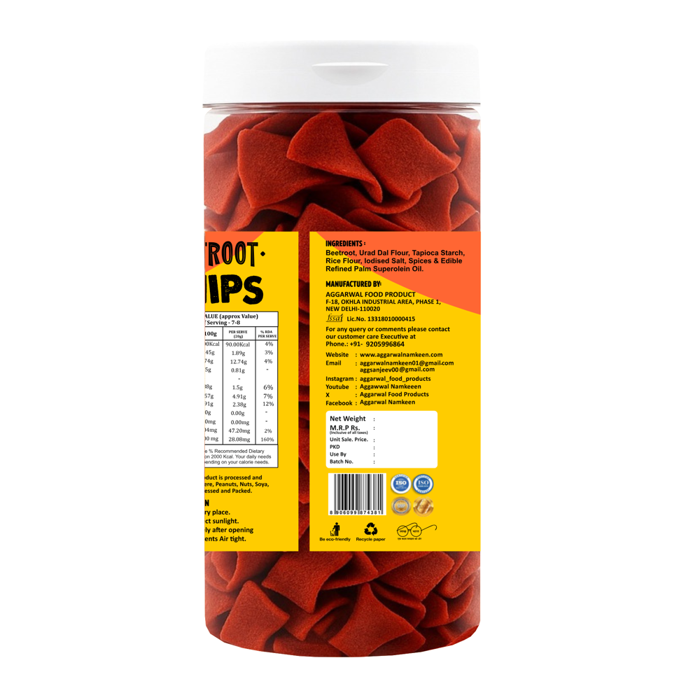 Beetroot Salted Chips - Feature: Tasty Healthy Snacks