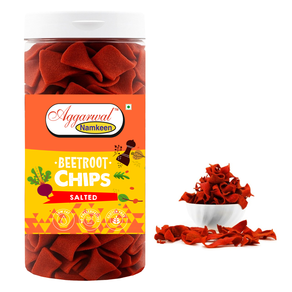 Beetroot Salted Chips - Feature: Tasty Healthy Snacks