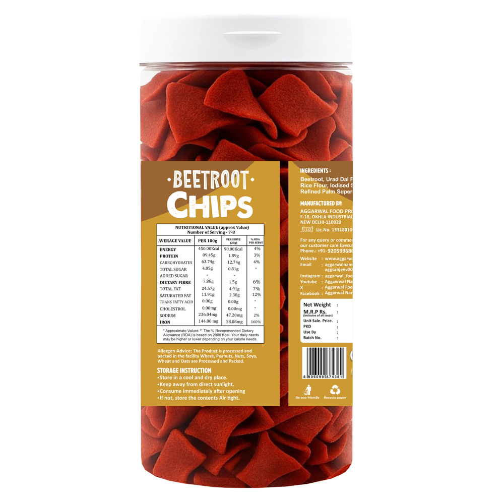 Beetroot Achari chips