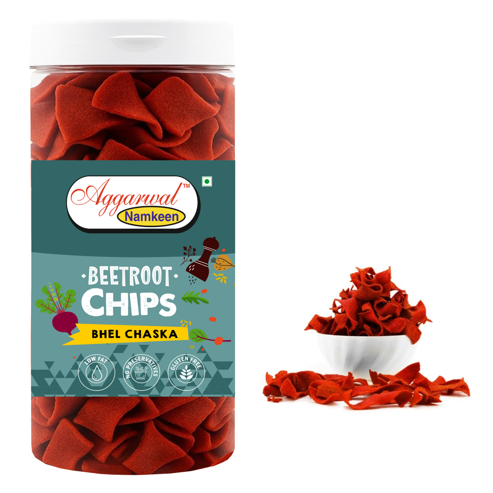 Beetroot Bhel Chaska Chips - Feature: Tasty & Healthy Snacks