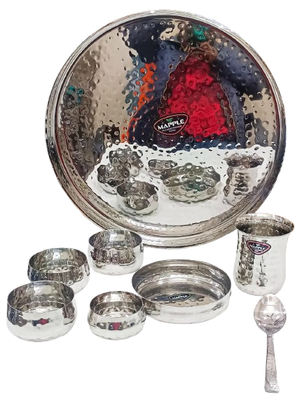 Premium 8-Pieces Stainless Steel Dinner Set - Coating Type: Teflon
