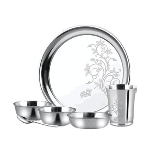 Stainless Steel Dinner Set Of 6 Pcs Dinner Set - Coating Type: Teflon
