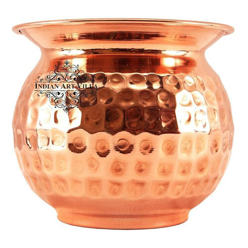 Hammered Copper Lota For Ayurvedic Benefits - Coating Type: Ceramic