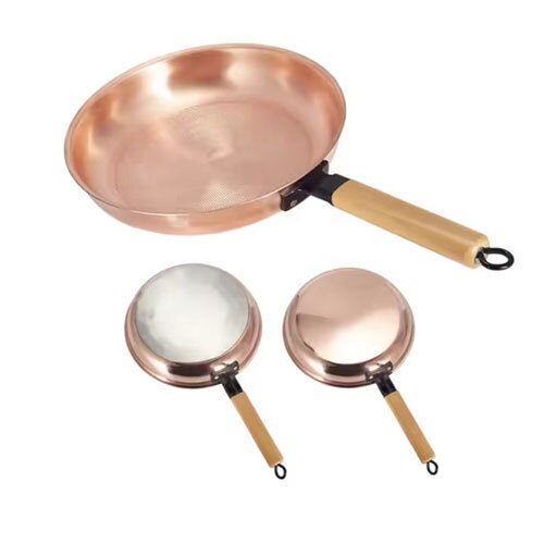 Pure Copper Non-Stick Frying Pan - Coating Type: Ceramic