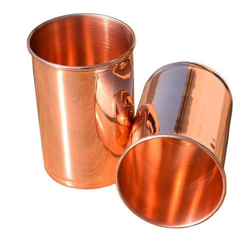 Set Of 2 Pure Copper Glasses - Coating Type: Ceramic