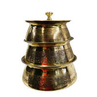 1 Litre Pure Brass Biryani Handi - Coating Type: Ptfe-free