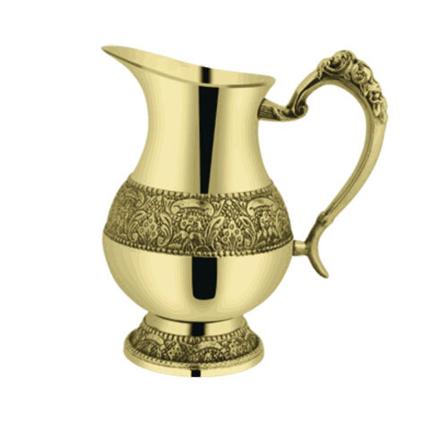 100% Brass Handmade Jug - Coating Type: Ptfe-Free