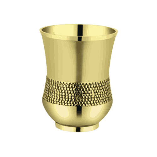 Handcrafted Pure Brass Water Glass - Coating Type: Ptfe-Free