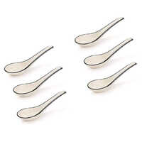 Ceramic Handmade Soup Spoon Set of 6