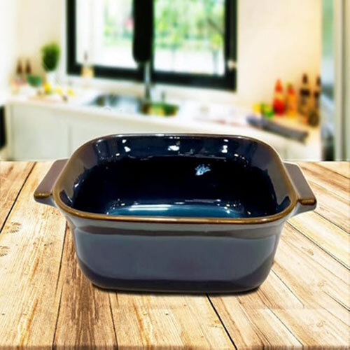 Ceramic Rectangular Serving Dish Microwave Safe - Color: Different Available