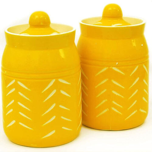 Ceramic Storage Pickle Jar - Color: Different Available