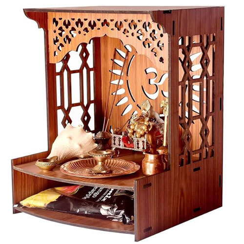 Wooden Handmade Om Pattern Home Temple - Design Type: Modern