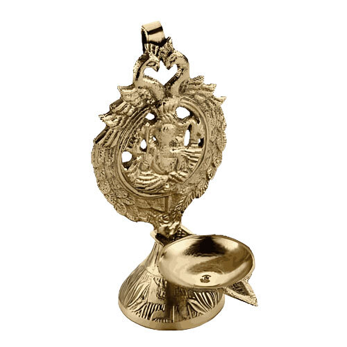 Brass Ganesha Wall Hanging Diya - Color: Various Available