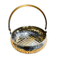 Traditional Brass Pooja Basket - Color: Various Available
