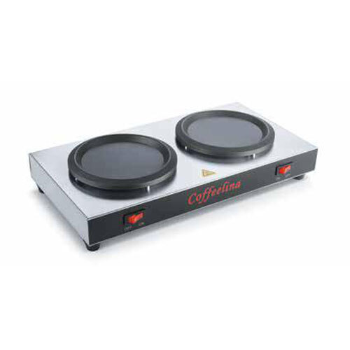 Electric Double Hot Plate Coffee Pot Warmer - Features: High Quality