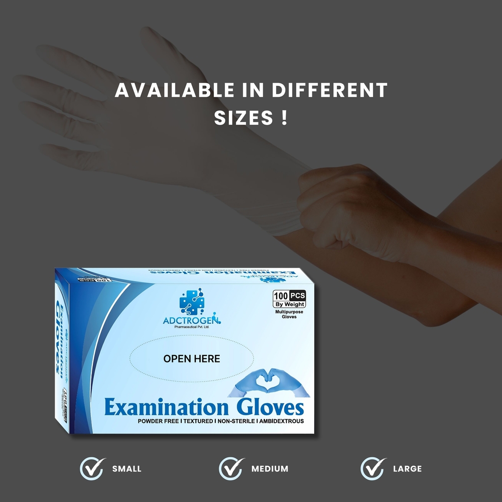 Examinatioan Gloves - Nitrile Gloves - Latex Gloves By Adctrogen Pharmaceutical Private Limited