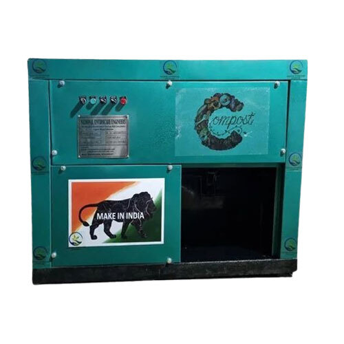 100 Kg Semi Automatic Organic Waste Composter Machine - Color: Green