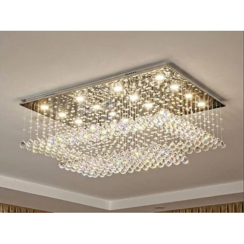 Candle-Style Crystal Chandelier - Color: Transparent