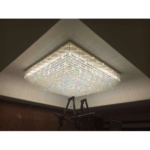 Ceiling Mount Crystal Chandelier