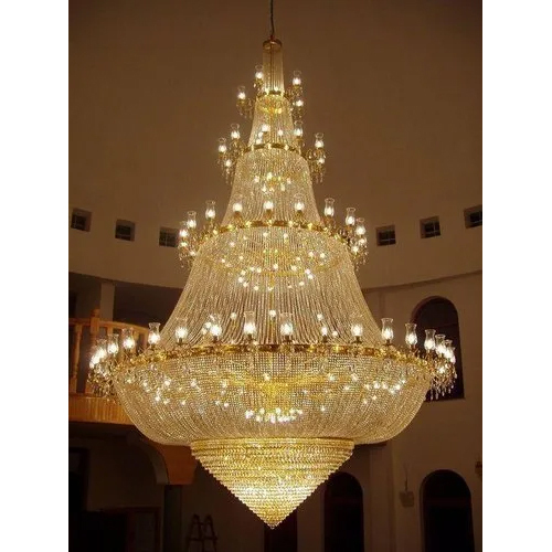 Modern Maharaja Glass Chandelier - Color: Golden