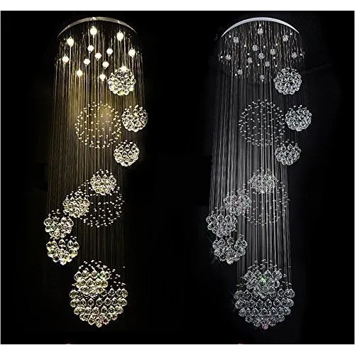 Spiral Ceiling Chandelier - Color: Transparent