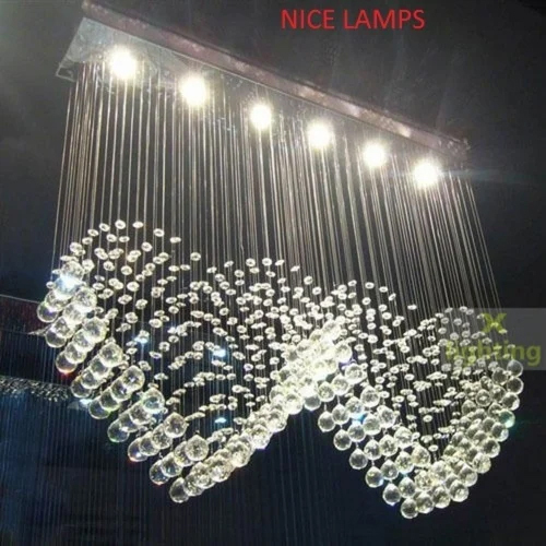 Ceiling Mount Ceiling Chandelier - Color: Transparent