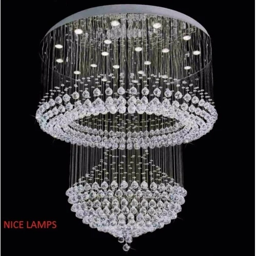 Ceiling Mount Ceiling Chandelier - Color: Transparent
