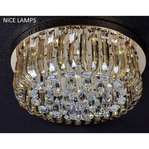 Round Ceiling Chandelier - Color: Golden