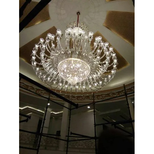 Glass Arms Chandelier - Color: Transparent