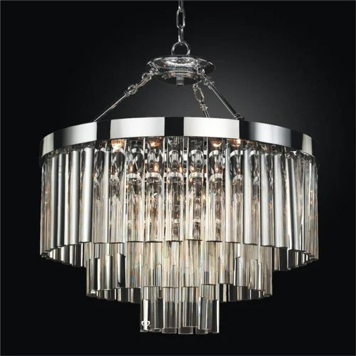 Ceiling Mount Chandelier - Color: Transparent