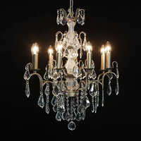 Modern Cut Glass Chandelier