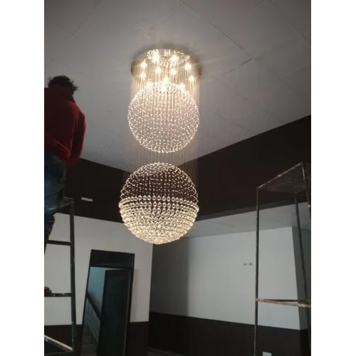 Double Half Sphere Hanging Chandelier