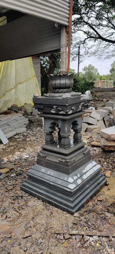 black stone tulsi pot