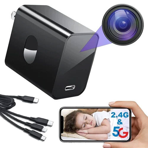 M Mhb Wifi Mobile Charger Hidden Spy Camera - Application: Indoor